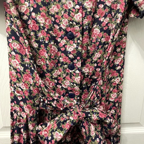 25-Vintage E. D. Michaels Melanie Drucker Dress Cottagecore Prairie Floral 11-12 - Picture 10 of 14